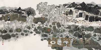 张修竹 西去天台山 镜心 136×68cm